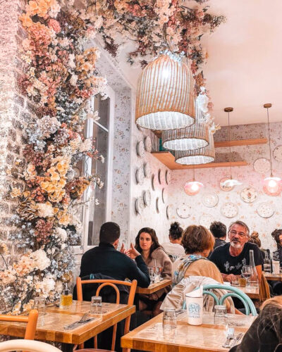 CEPRANO - Création d'un décor floral pour l'intérieur du restaurant. - Kaki Paris